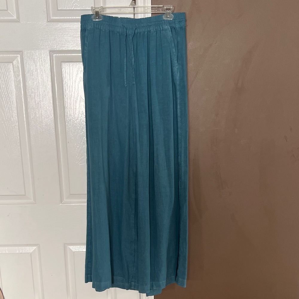 Wonderly Teal Wide Leg Pants